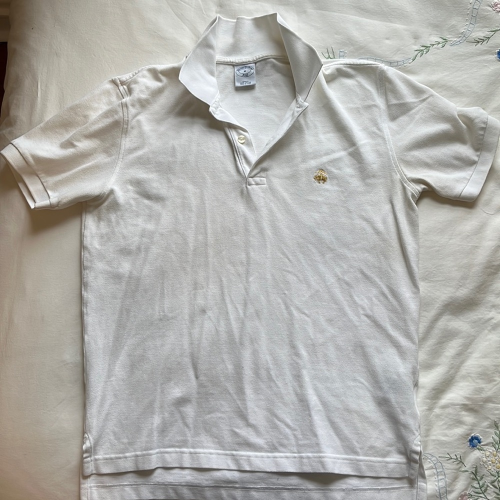 White mens Brooks Brothers polo